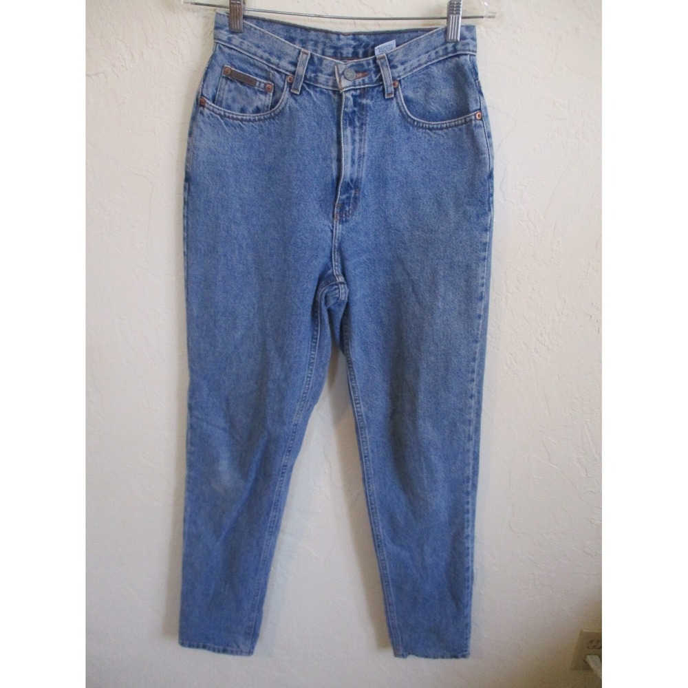 Vintage CK Jeans High Rise Tapered Size 8 Union Made In USA 100% Cotton